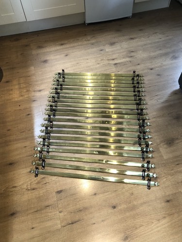 Victorian brass stair rods - brass,