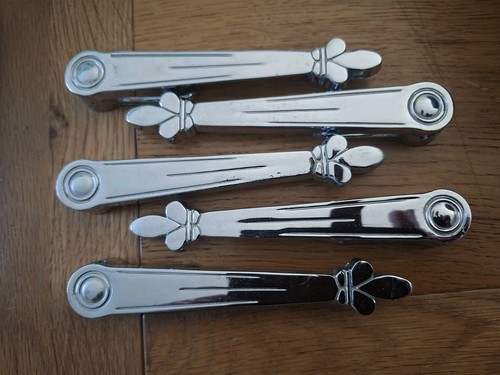 Vintage chrome stair clips - vintage,