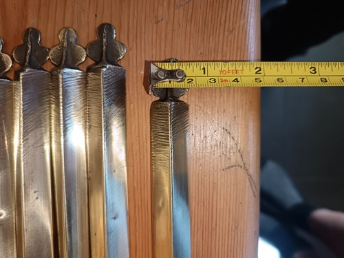 Antique brass stair rods - 16,