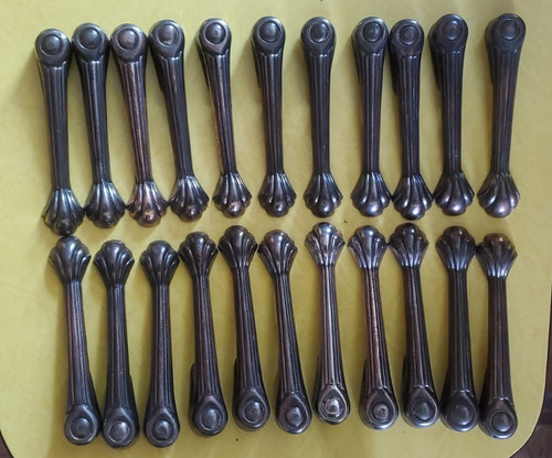 Cast iron stair carpet clips - iron,