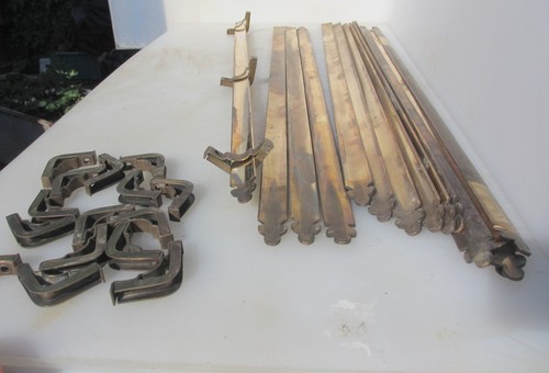 Antique brass stair rods x13 - antique,