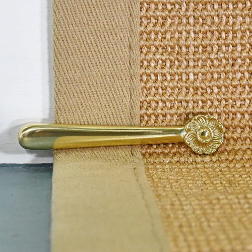 Individual solid brass rosette - individual,